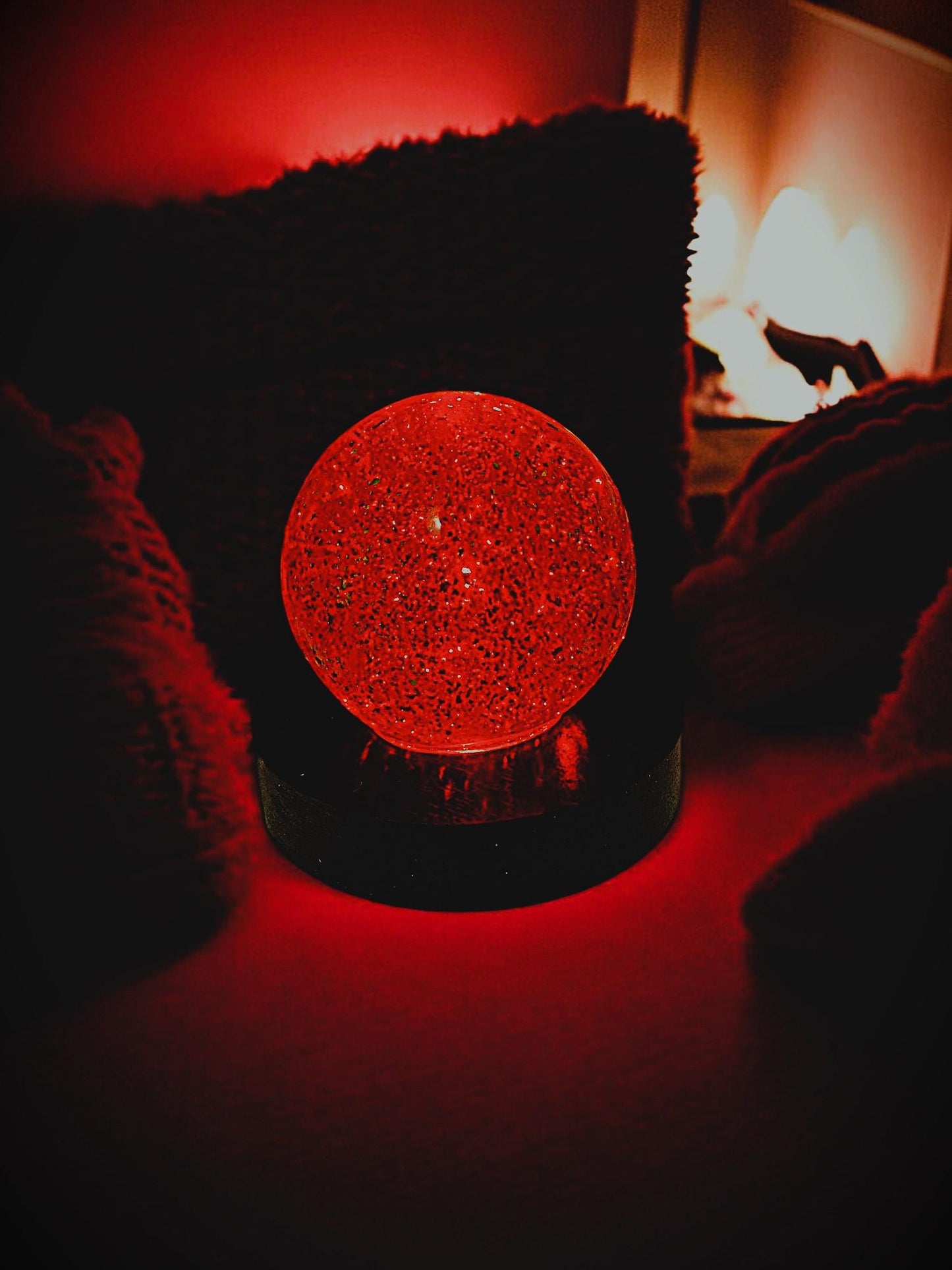 Epoxidharz Kugellampe – handgefertigtes Design-Nachtlicht