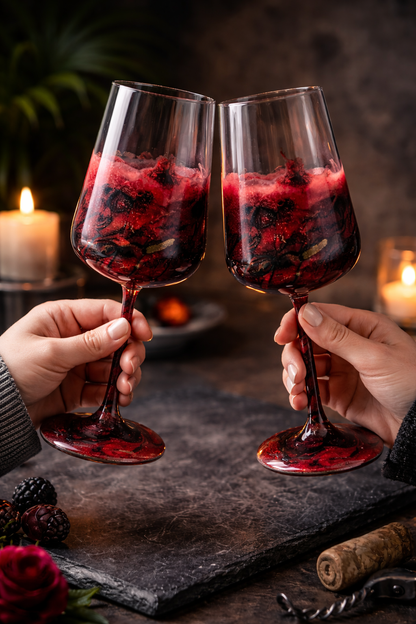 Dark Romance – Handgemachte Weingläser