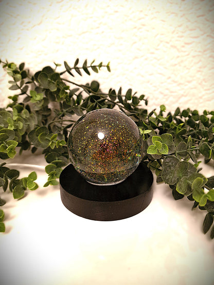Epoxidharz Kugellampe – handgefertigtes Design-Nachtlicht