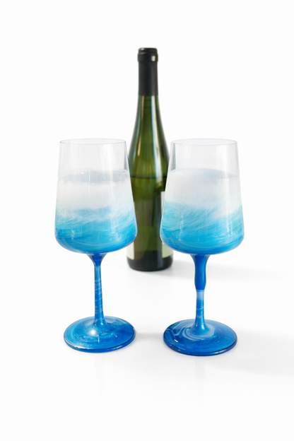 OceanWave – Handgemachte Weingläser