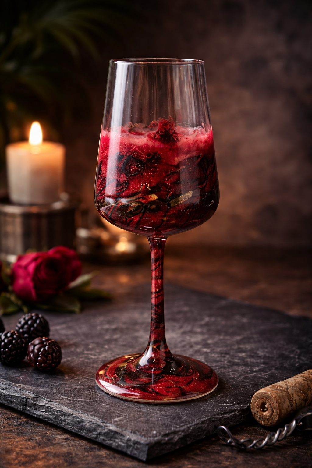 Dark Romance – Handgemachte Weingläser